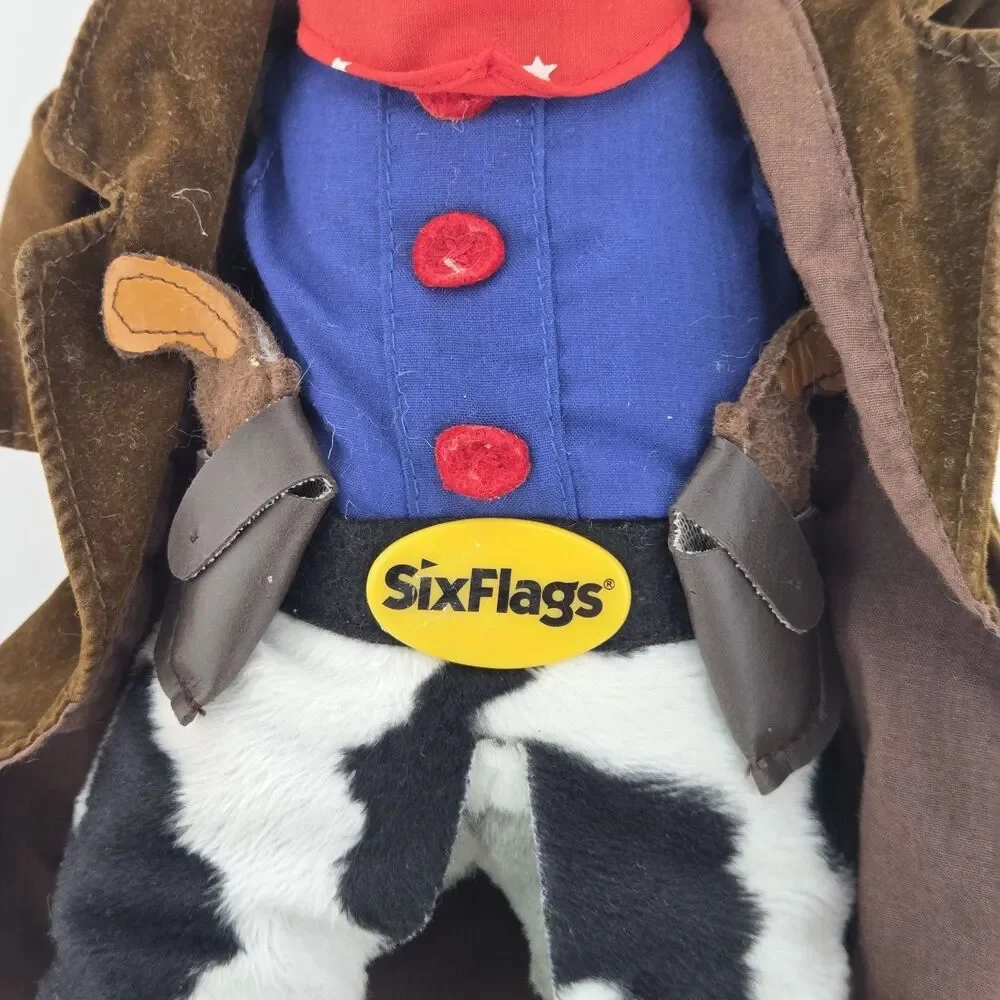 Vintage 1990s Six Flags Sheriff Bugs Bunny Plush 20